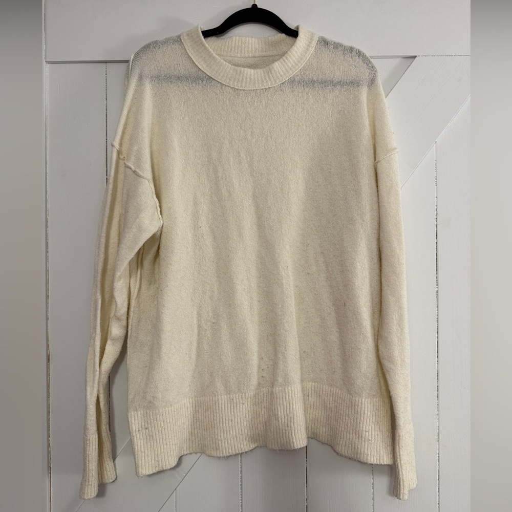 Aerie Soft Cream Knit Top